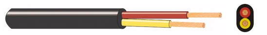 Autokaapeli AJM 2x1,5mm2 / 1metri