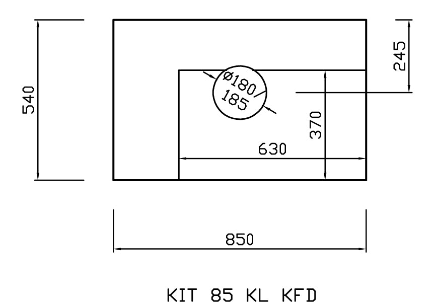 KIT 85 KFD Kulmaluukulla