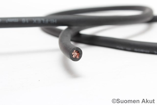 Kaapeli 16mm2 musta 1metri Hiflex