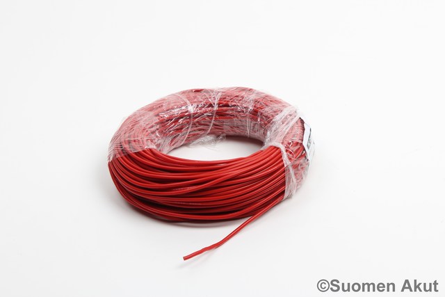 Silikonikaapeli 16AWG punainen 1 metri