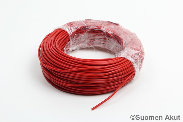 Silikonikaapeli 18AWG punainen 1 metri