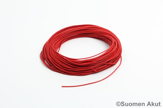 Silikonikaapeli 22AWG punainen 1 metri