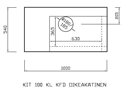 KIT 100 KFD Kulmaluukulla