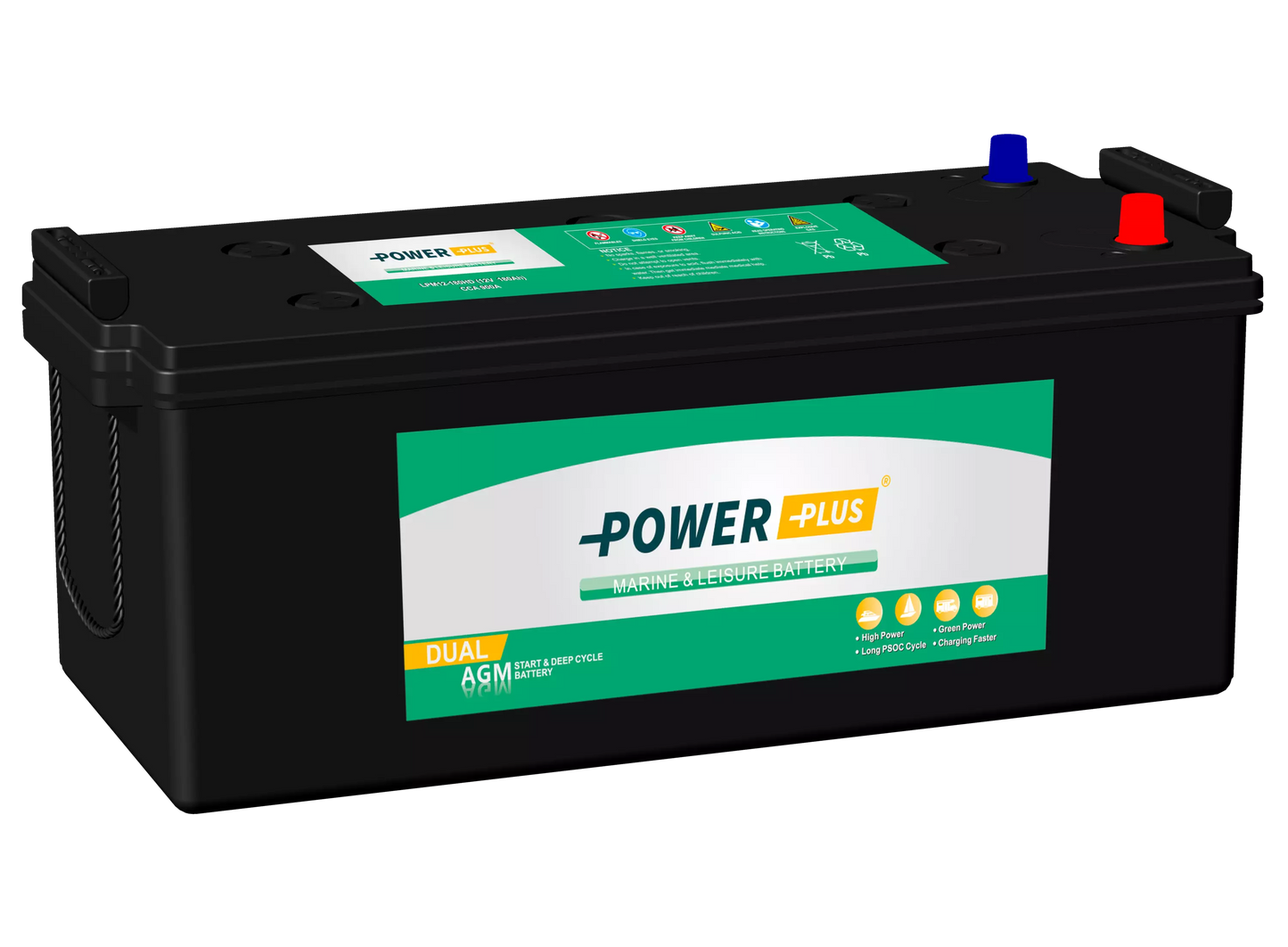 Power Plus Dual AGM LPM12-180HD12V 180Ah