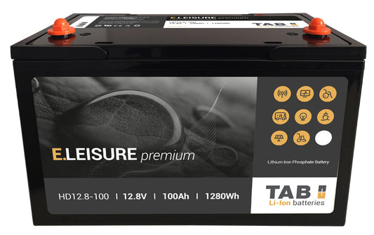 Tab HD12-100 Premium BT akku 12,8V 100Ah 1280Wh