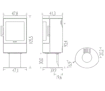 HWAM 3110 kevyttakka