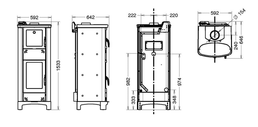 Ardhea-F EVO5 easy vesikiertoinen takka