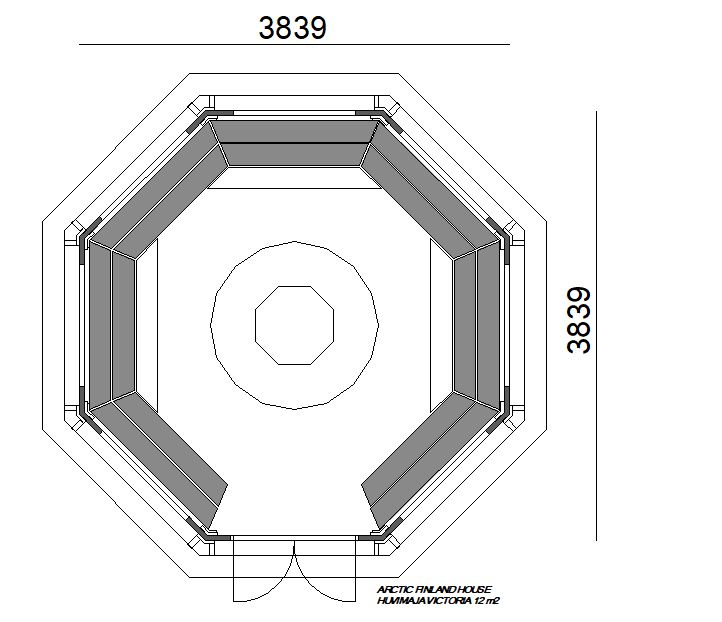 Huvimaja Victoria 12 m²