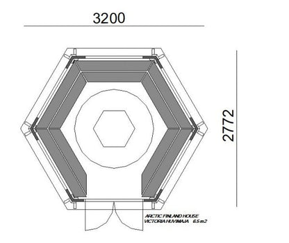 Huvimaja Victoria 6,5 m²