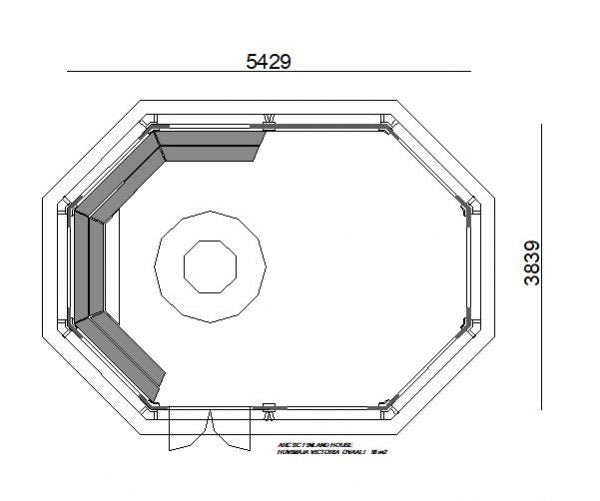 Huvimaja Victoria  18 m²